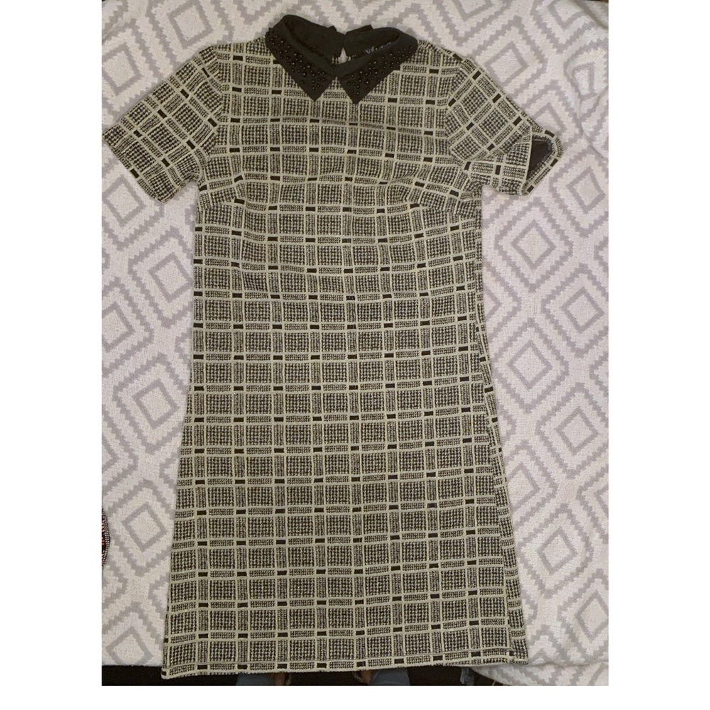 Venus collared shift dress